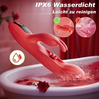 DILDO VIBRATOR Vrouwen G-Punt Stimulator 9 Vibratie Pulsatie — miniatuur 8
