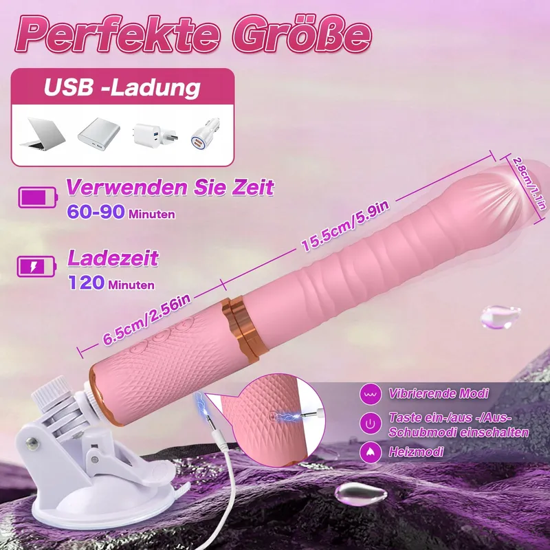 YQLOVE Siliconen Vibrator Voor Vrouwen G-punt Anaal Klitoris 10 Modi — foto 6