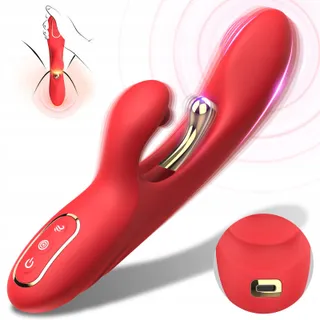 RABBIT VIBRATOR G-Punkt Klitoris Dildo 9 Standen Siliconen