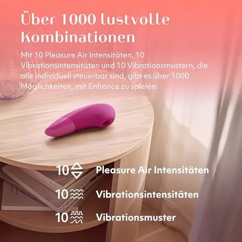 WOMANIZER Enhance Klitoris Vibrator 2-in-1 Waterdicht Roze — foto 5