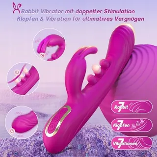 PULSIERENDER Dildo Vibrator Siliconen Realistisch G-Punkt — miniatuur 2