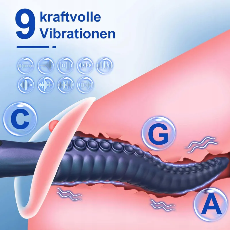 LYAMAIS Octopus Siliconen Vibrator G-punt Klitoris 9 Modi USB — foto 2