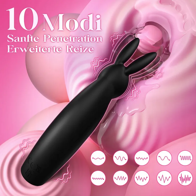 Rabbit Vibrator Klitoris Stimulator 10 Standen Mini — foto 3