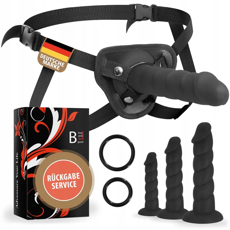 Strap-On met Dildo Snap-Lock Systeem BDSM Siliconen — foto 1