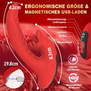 LYAMAIS Silicone Vibrator Clitoris 10 Trilstanden — miniatuur 4