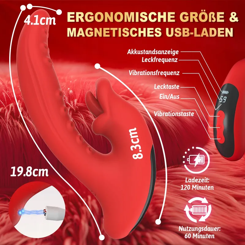 LYAMAIS Silicone Vibrator Clitoris 10 Trilstanden — foto 4
