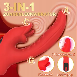LYAMAIS Silicone Vibrator Clitoris 10 Trilstanden — miniatuur 2