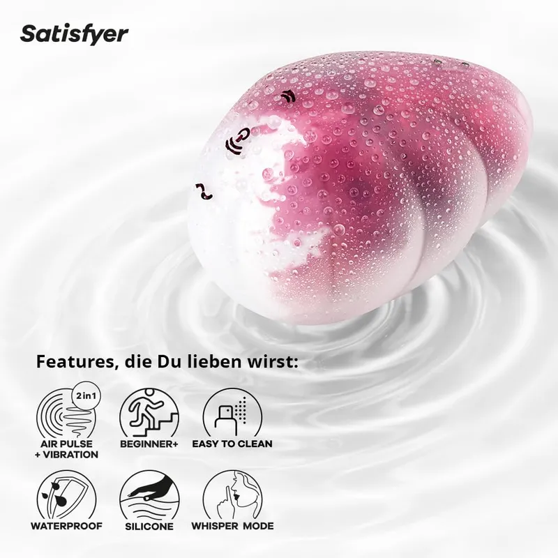 SATISFYER Cloud Dancer Luchtdruk Vibrator Klitoris Waterdicht — foto 4