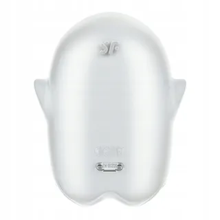 SATISFYER Glowing Ghost Air Pulse Vibrator 2-in-1 Waterdicht Wit — miniatuur 9