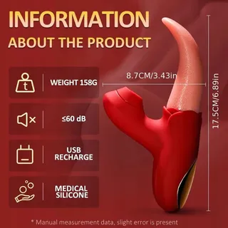 GUSPIUN Tongvibrator Klitoris Tepel Stimulator — miniatuur 5