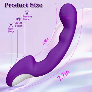 WORDONE Vibrator voor Vrouwen 25 Standen Siliconen Paars — miniatuur 5