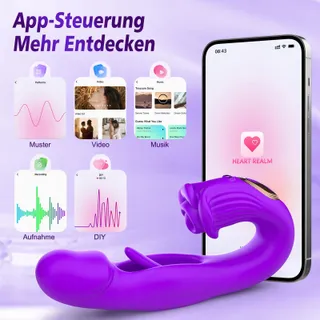 Dildo Vibrator Set 3-in-1 Vrouwen Klitoris Anaal Stimulator App — miniatuur 3