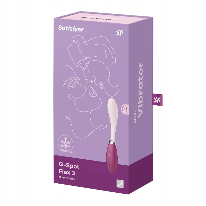 SATISFYER G-Spot Flex 3 Vibrator Siliconen Waterdicht voor Vrouwen — foto 4
