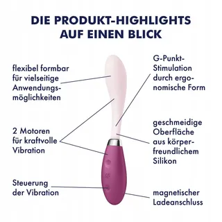 SATISFYER G-Spot Flex 3 Vibrator Siliconen Waterdicht voor Vrouwen — miniatuur 3