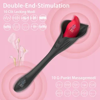 RABBIT VIBRATOR Voor Vrouwen 10 Modi Klitoris En G-punt Massage — miniatuur 2