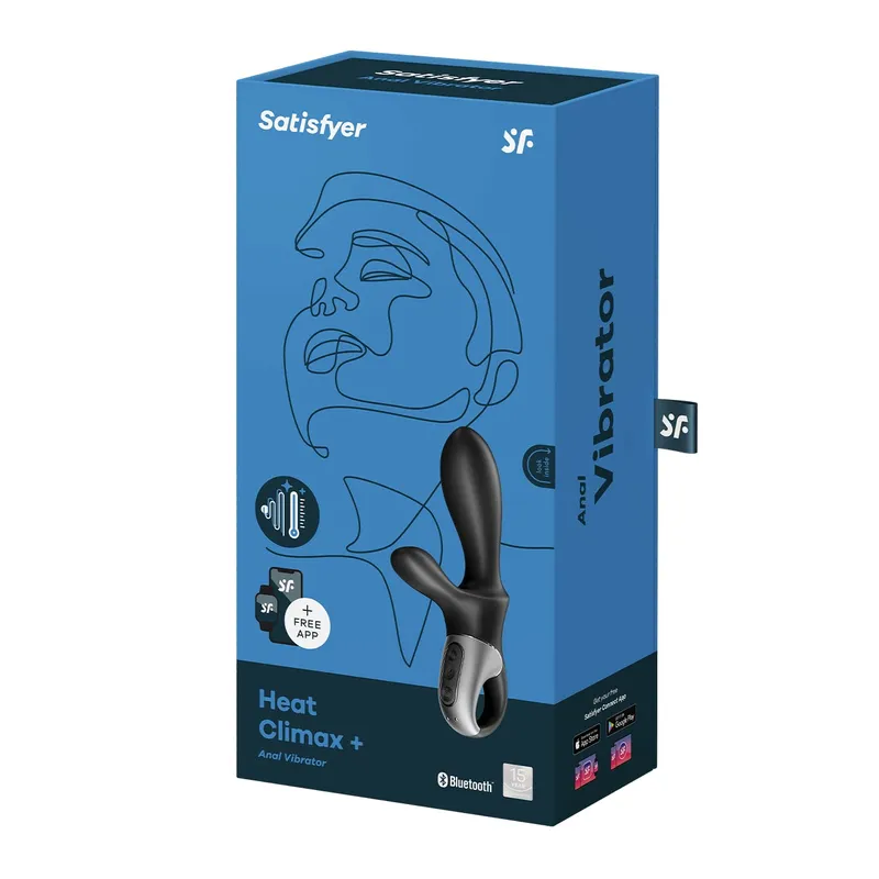 SATISFYER Anale Vibrator Bluetooth Verwarming App Siliconen 20cm — foto 5