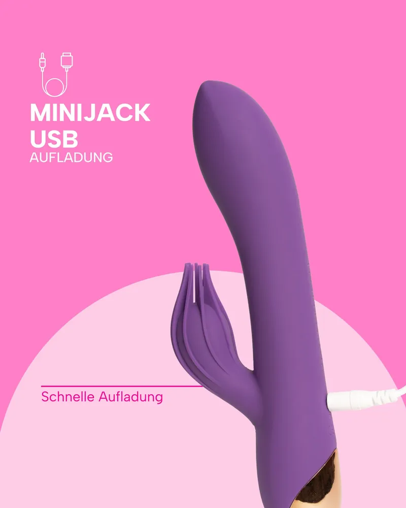 MYSECRETCASE Rabbit Vibrator 17,5cm G-Punt Klitoris 12 Standen — foto 3