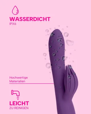 MYSECRETCASE Rabbit Vibrator 17,5cm G-Punt Klitoris 12 Standen — miniatuur 4