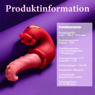 SECKOE Vibrator Klitorisstimulatie 3-in-1 Waterdicht Magnetisch — miniatuur 2