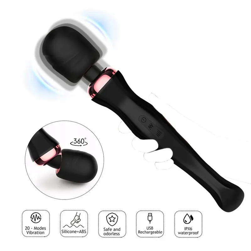 XUOMT Siliconen Vibrator Waterdicht 32cm 20 Standen G-Punt Klitoris — foto 4