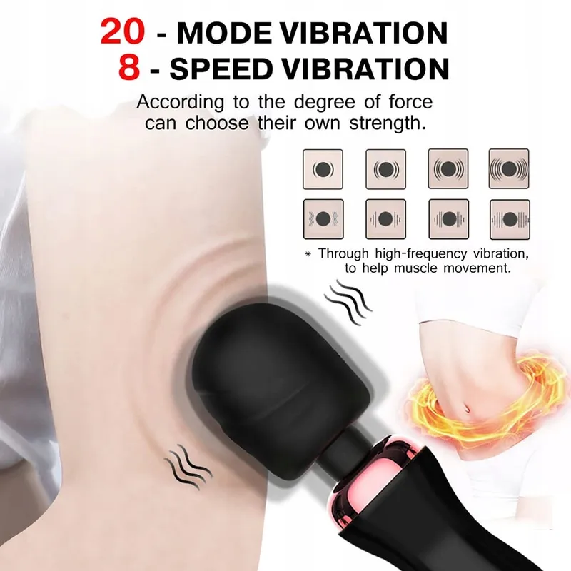 XUOMT Siliconen Vibrator Waterdicht 32cm 20 Standen G-Punt Klitoris — foto 5