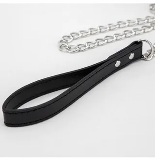 HALSFESSEL Halsband met O-Ring Bondage Leren Fetisj voor Koppels — miniatuur 3