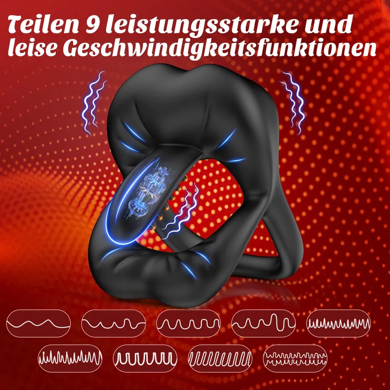 DUAL Penisvibrator met Verstelbare Stimulator voor Koppels Mannen — foto 4