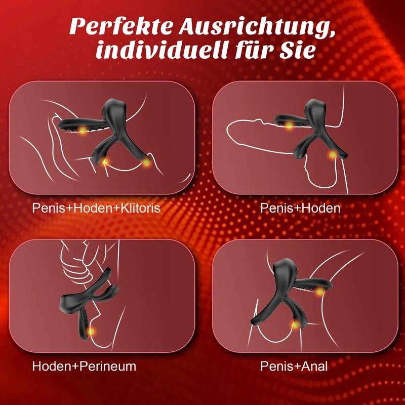 DUAL Penisvibrator met Verstelbare Stimulator voor Koppels Mannen — foto 6