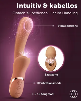 INTIMA FELIN G-punt Vibrator Met Klitorissuiging Voor Paren — miniatuur 2