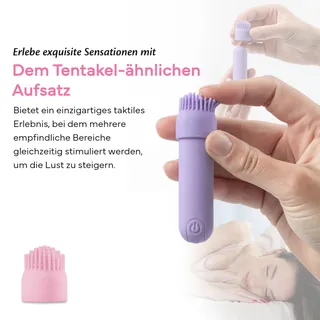 FAE Mini Vibrator Vrouwen Klitoris G-Punt 10 Standen 3 Opzetstukken — miniatuur 3