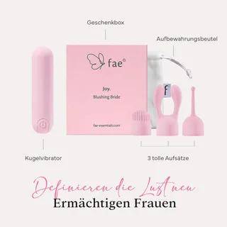 FAE Mini Vibrator Vrouwen Klitoris G-Punt 10 Standen 3 Opzetstukken — miniatuur 6
