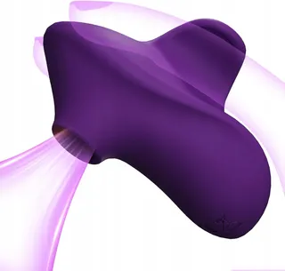 Vingervibrator met Zuig- en Trilfunctie 10 Standen Waterdicht