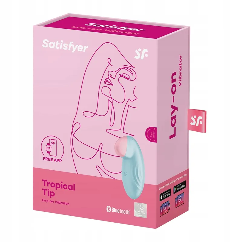 SATISFYER Tropical Tip Bluetooth Vibrator Klitoris Blauw — foto 5