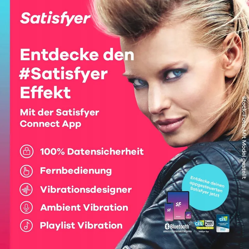 SATISFYER Tropical Tip Bluetooth Vibrator Klitoris Blauw — foto 4