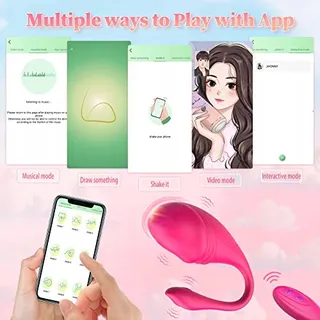 DILDO VIBRATOR Erotisch Speelgoed Bluetooth 9 Standen — miniatuur 3
