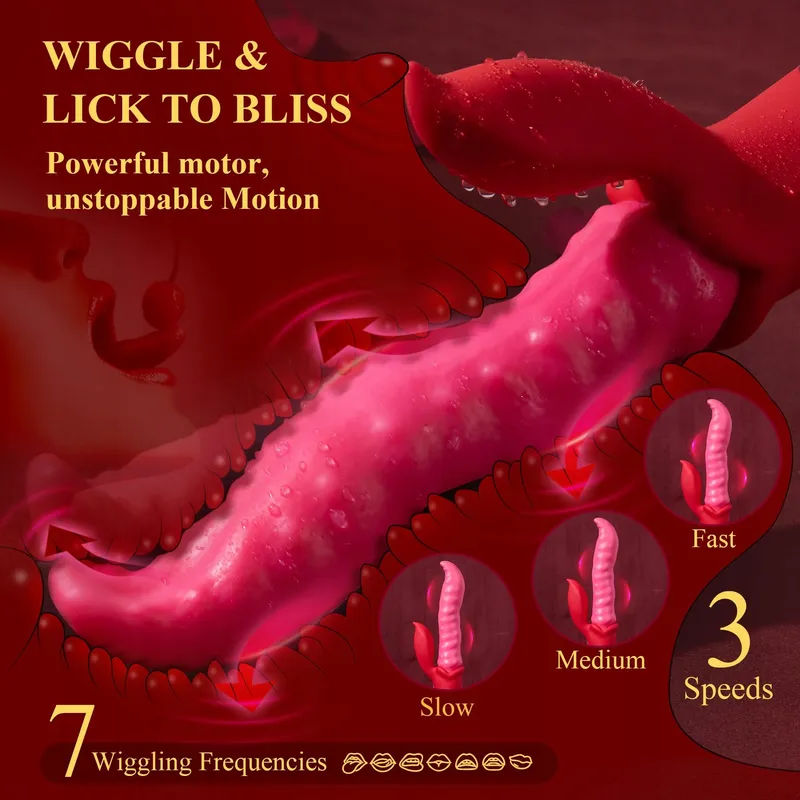 DILDO Vibrator met Tong 3-in-1 Vrouwen Klitoris G-Punt — foto 3