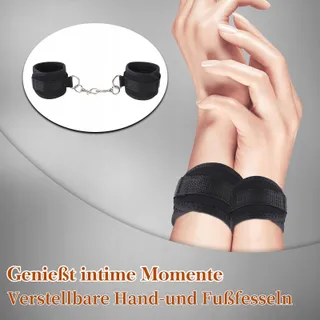 BDSM Bondageset Paren Handboeien Halsband Verstelbaar Fetisj — miniatuur 4