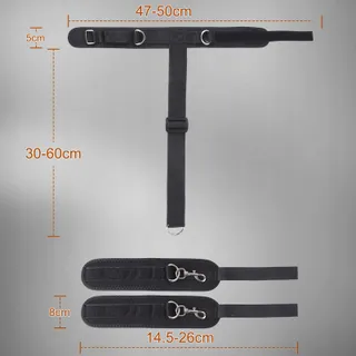BDSM Bondageset Paren Handboeien Halsband Verstelbaar Fetisj — miniatuur 5