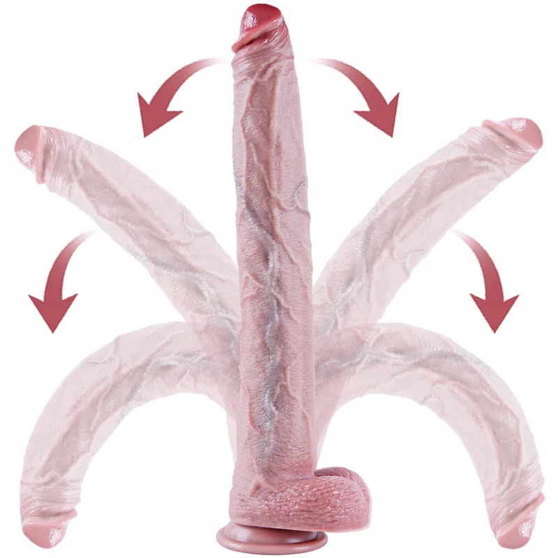 XXXL Realistische Siliconen Dildo 42cm Sterke Zuignap — foto 3