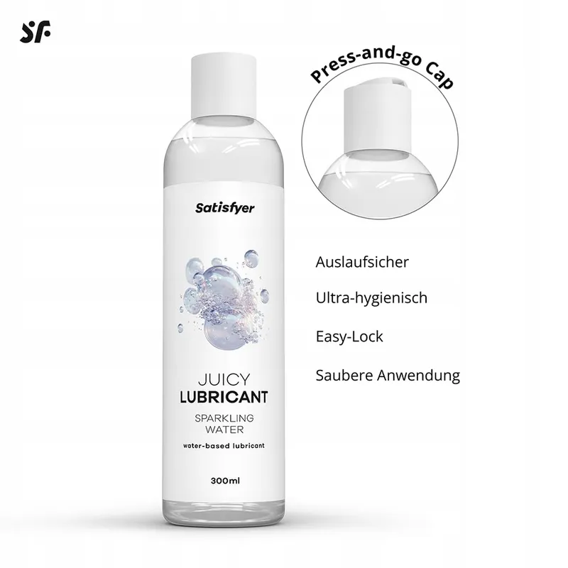 SATISFYER Sparkling Water Glijmiddel 300ml Waterbasis Gevoelige Huid — foto 3