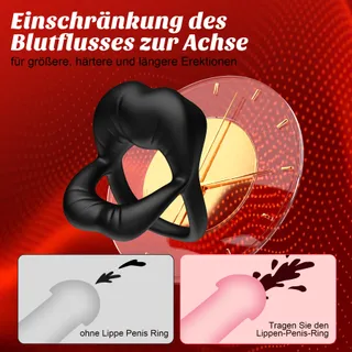 Dual Penisring Vibrator met Klitoris Stimulator 9 Trilstanden — miniatuur 3