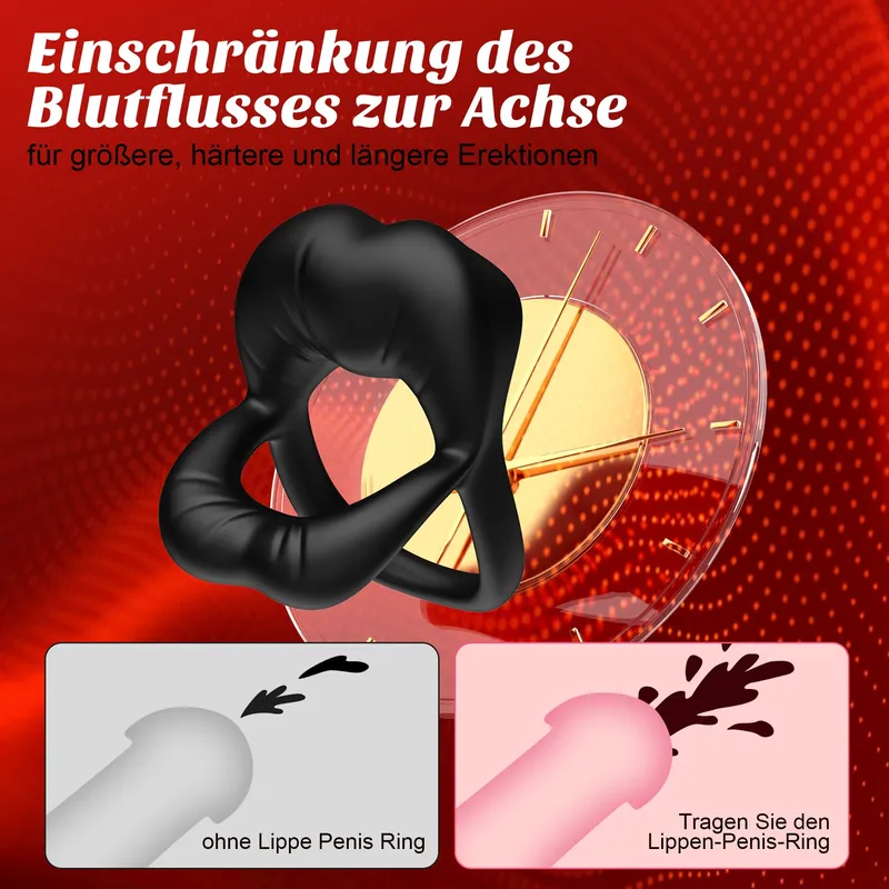Dual Penisring Vibrator met Klitoris Stimulator 9 Trilstanden — foto 3