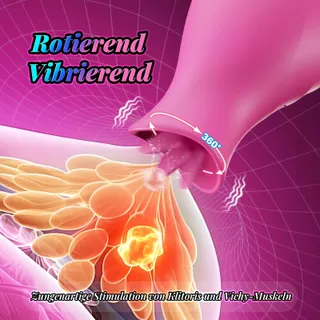 DILDO 2-in-1 Klitorisvibrator Met App Voor Vrouwen Roze — miniatuur 3