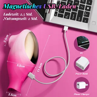 DILDO 2-in-1 Klitorisvibrator Met App Voor Vrouwen Roze — miniatuur 5