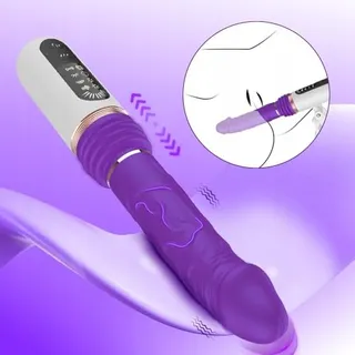 FICKMASCHINE Dildo Vibrator Voor Vrouwen Met Stootfunctie — miniatuur 3