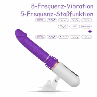 FICKMASCHINE Dildo Vibrator Voor Vrouwen Met Stootfunctie — miniatuur 2