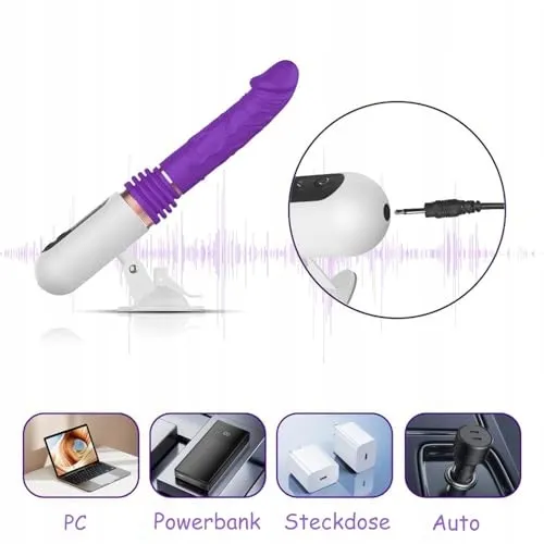 FICKMASCHINE Dildo Vibrator Voor Vrouwen Met Stootfunctie — foto 5