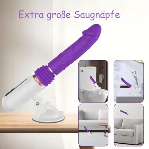 FICKMASCHINE Dildo Vibrator Voor Vrouwen Met Stootfunctie — foto 4