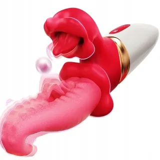 GOBEKEN Vibrator Dildo Voor Vrouwen 7 Modi Vibreren En Likken