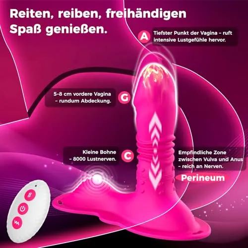 AUFSITZ DILDO Vibrator Voor Vrouwen 10 Functies Wrijving En Stimulatie — foto 2